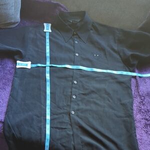 ' Lada Men's Black Casual Button Down Shirt